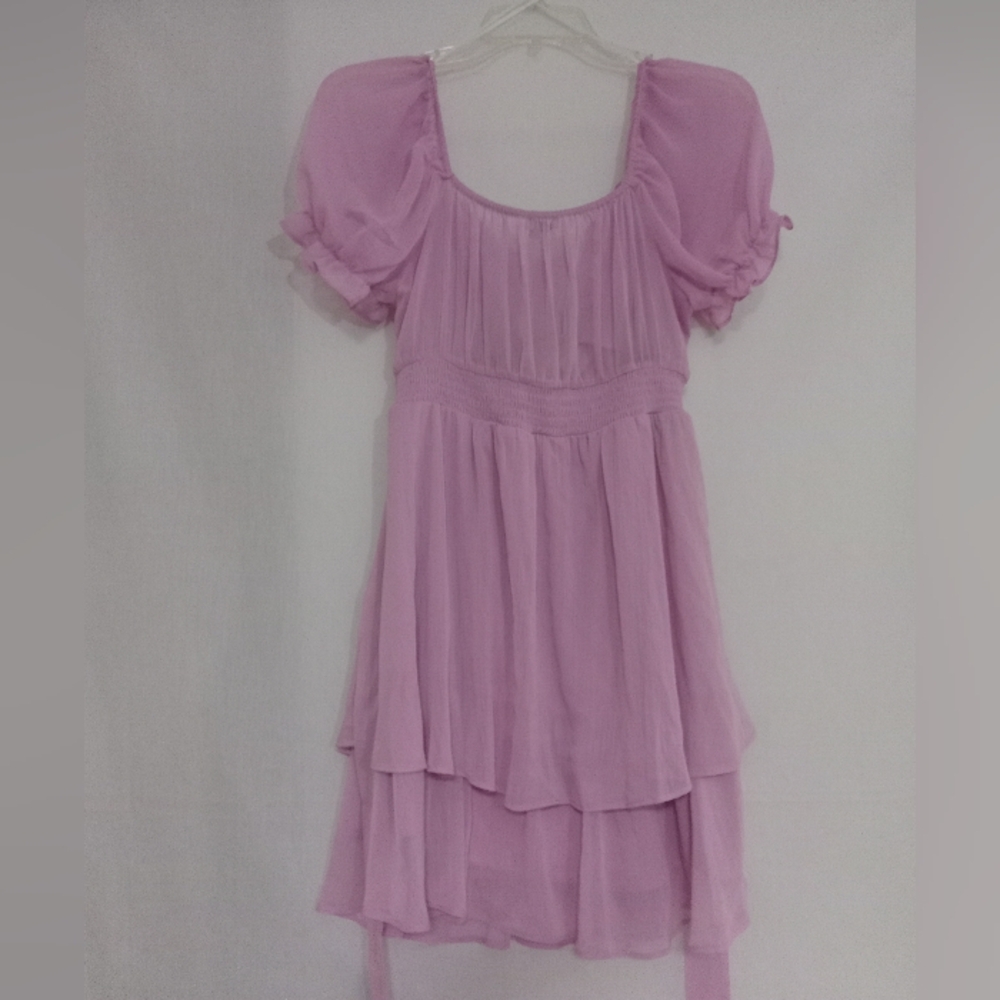 Love Tree - 2 Tier Rufful Mini Dress - Picture 2 of 15